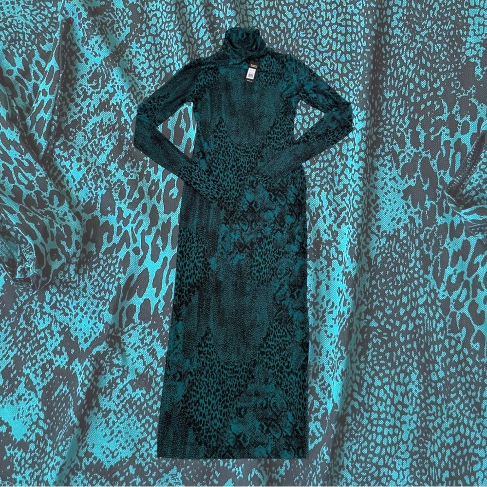 AFRM Shailene Mesh SNAKE PRINT Dress